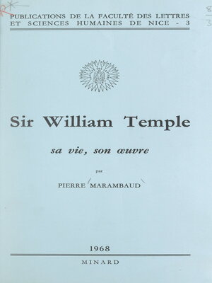 cover image of Sir William Temple